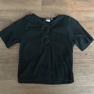 Black Crop Top Small Size
